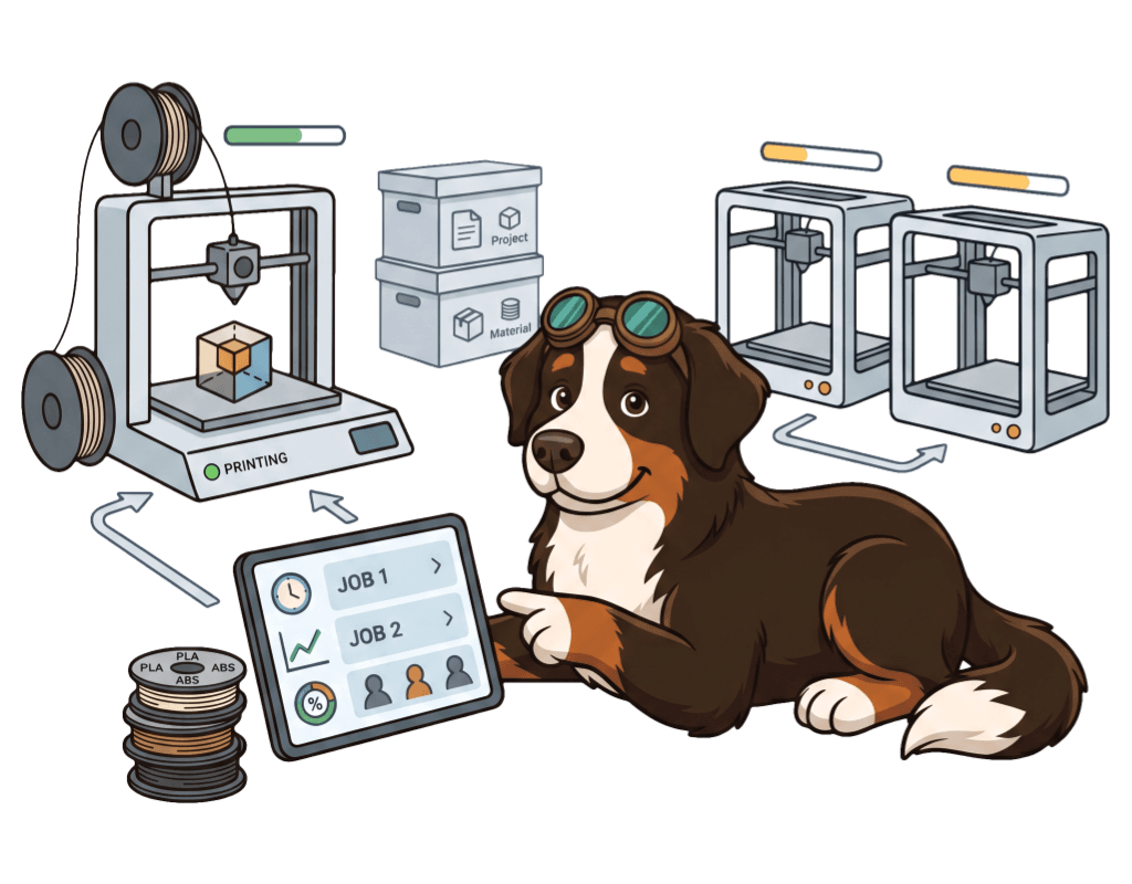 BolloPrint mascot for FabLabs and educational centers